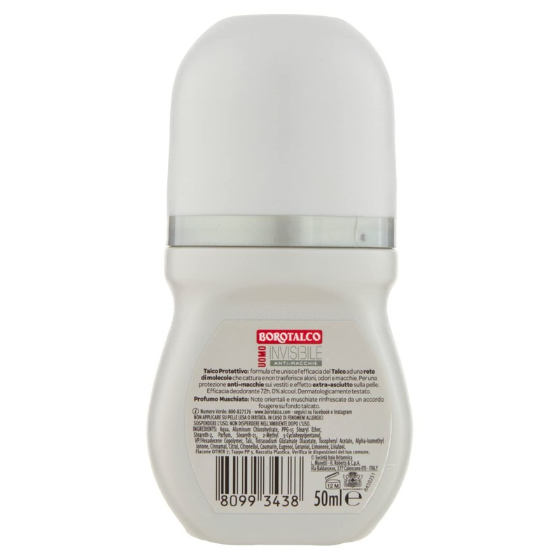 Borotalco Roll On Invisible Dry Air Freshener 50 ml