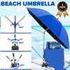 QTREE intelligence Beach Umbrella,2PACK 48.7inch Chair Umbrella with Clamp adjustable