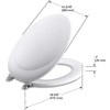 KOHLER K-4615 Revival Elongated Toilet Seat with Polished Chrome Hinges,