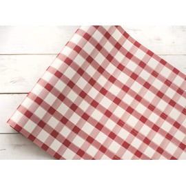Hester and Cook 20" Red Painted Check Paper Runner