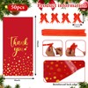 JarThenaAMCS 100Pcs Christmas Thank You Wine Bottle Gift Bag with