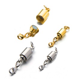 Zpsolution Screw-in Locking Magnetic Jewelry Clasps for Necklace 6mm