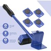 Furniture Transport Roller Set 5 Pieces - 4 Furniture Rollers