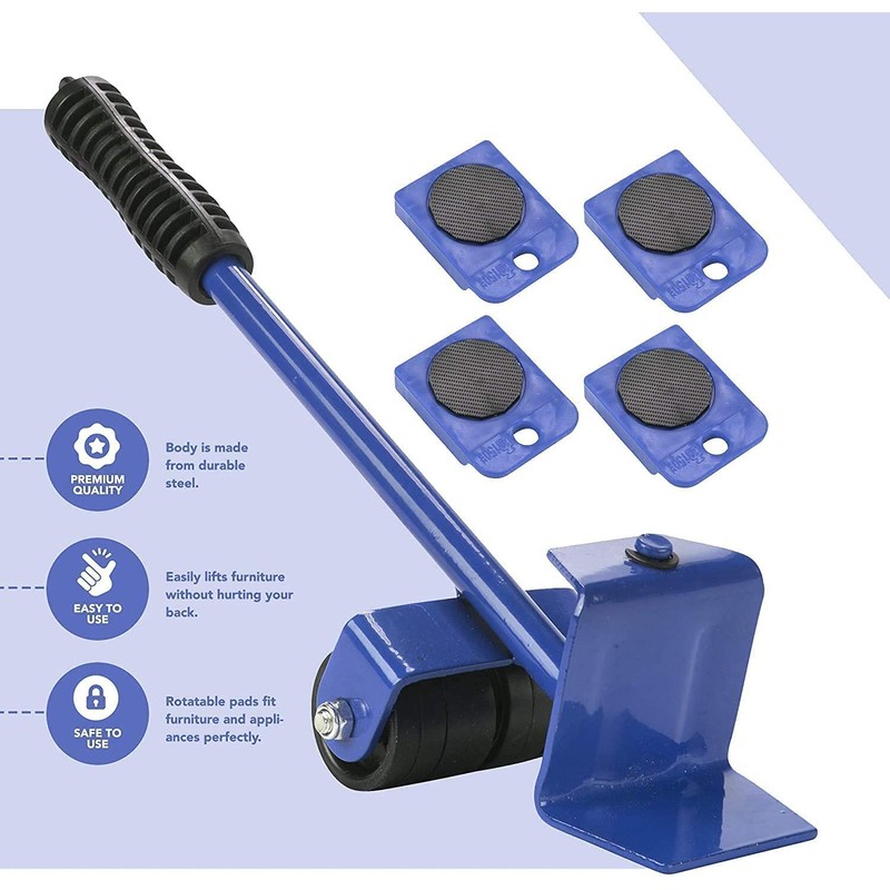Furniture Transport Roller Set 5 Pieces - 4 Furniture Rollers