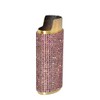 Light Purple Rhinestone Lighter Sleeve Covers LS22-25 (Gold Sleeve)