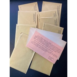 1963 US 10 Proof Set Envelopes W/COA Protective Cardbord & Mint Insert No Coins