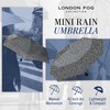 London Fog Mini Rain Umbrella, Manual Folding Umbrella, Windproof, Lightweight