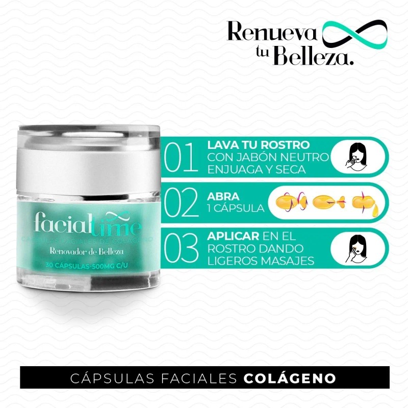 Kit Renovador De Belleza Colágeno, Cápsulas + Jabón