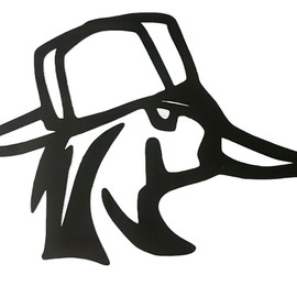 Wood Duck Wearing A Backwards Hat Decal (Multiple Sizes) - Color: Holographic Green, Size: 5x7
