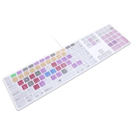 HRH for iMac G6 MB110LL/B and MB110LL/A A1243 Keyboard with Numeric Keypad NumberPad Print with:Steinberg Cubase Functional Shortcuts Hot Keys Design Silicone Keyboard Skin Cover [US/EU Layout]