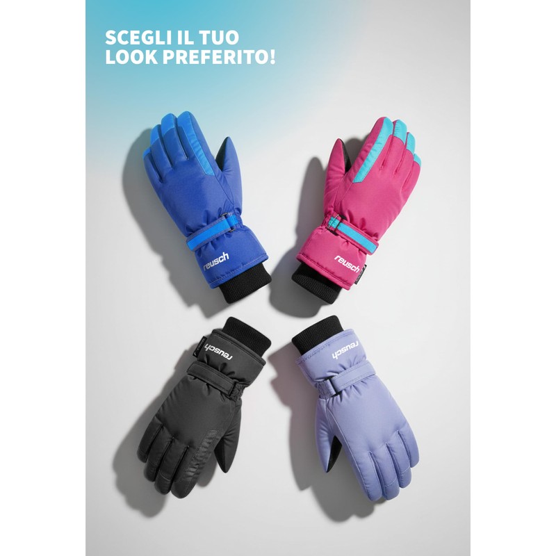 Reusch Guanti invernali bambini | caldi e impermeabili con polsini