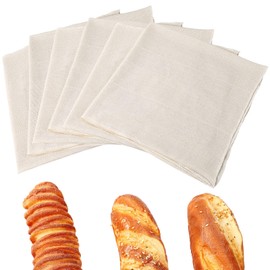 Fanfanwin Tea Towels for Baking Sourdough Bread Towel 28"x28" Flour Sack Towels All-Cotton Sack Bread Cloth Absorbent Kitchen for Making Basket Cloth Napkin Dough Raising Baguettes(6 Pcs)