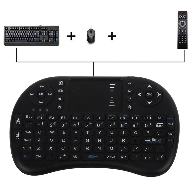83 QWERTY Keyboard Keys 2.4GHz Wireless Mouse Remote Multifunction Mini