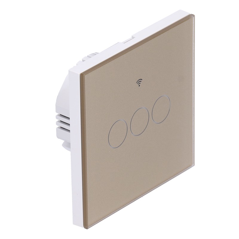 For Tuya Zigbee Light Switch 3‑Gang Remote Control Touch Switch