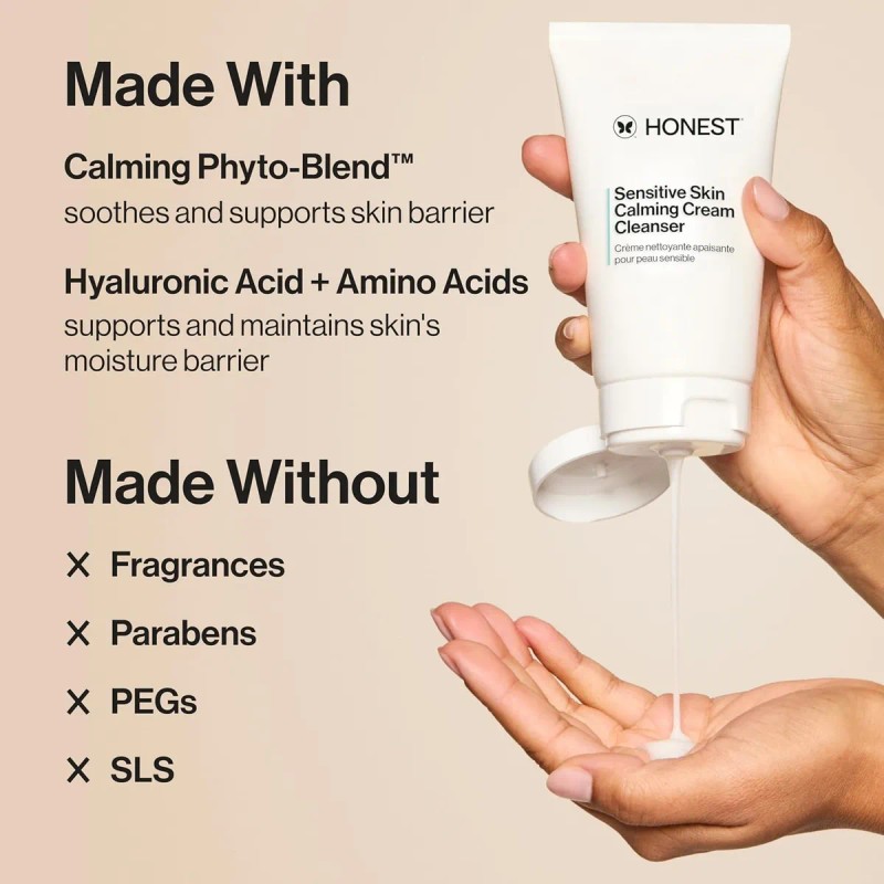 Honest Beauty Limpiador En Crema Calmante Para Piel Sensible
