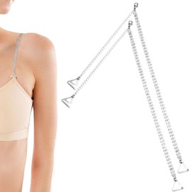 2pcs Rhinestone Bra Straps, Adjustable Bra Straps Sparkling Crystal Shoulder Chain for Women Jewelry Wedding Dress Decorative Accessories