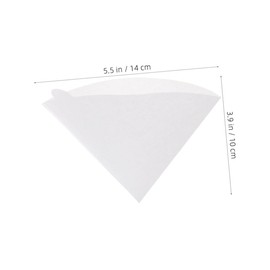 Gadpiparty 100Pcs Coffee Cone Filters Natural Espresso Filtering Paper for Coffee Machines Easy to Use Fits Drippers for Coffee Lovers