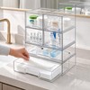 Clear Stackable Storage Drawers, Acrylic Bathroom Makeup Organizer, Plastic Bins