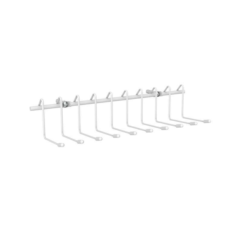 ClosetMaid Hanging Rack for Ties, Belts, Scarves, Jewelry, 10 Hooks,