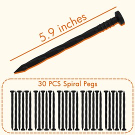 Gardzen 30 pcs Landscape Edging Anchoring Spikes, 6 inches Yard Lawn Paver Stakes for Weed Barrier, Garden Fence, Artificial Turf
