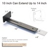 LEOPO Adjustable T Shelf Brackets Extensible 10/12/14 Inch 6-Pack ,1/5''