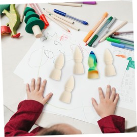 WOONEKY 20PCS Unfinished Wooden Peg Dolls DIY Crafting Supplies for Art Projects Safe and Smooth Wooden Figures for Creative Fun for Family Activities and Home Decor