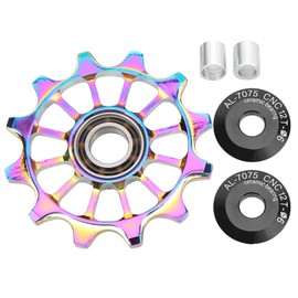 Derailleur Pulley, Aluminum Alloy Mountain Bike Rear Derailleur Pulley 12T Derailleur Pulley Ceramic Bearing Wheel Guide Wheel Cycling Accessories & Spare