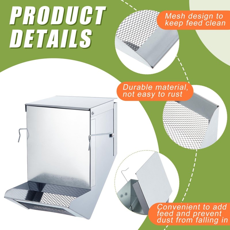Maxcheck 8 Pcs Rabbit Feeder for Cages Bulk Small Animal