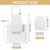 YGKYMVW Chef Apron Chef Hat Set, 2PCS Adjustable Cooking Aprons