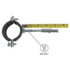 Pack of 2 Anti-Vibration Single Metal Pipe Brackets Clamps Rubber