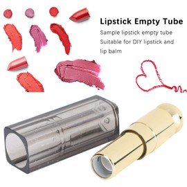 DIY Lipstick Tube, 10pcs/set Lipstick Empty Tube DIY Lip Balm Refillable Container Handmade Lip Balm Bottles Packing ABS Cosmetic Tool