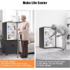 GDLF Mini Fridge Stand with Storage, Heavy Duty Fridge Table