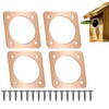 YAFIYGI 4 Pieces Birdhouse Predator Guard Copper Portal Metal Protector