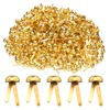 sourcing map 500pcs Brads Paper Fasteners, 8mm x 17mm Metal