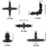 kalolary 200pcs Water Hose Connector Branch Extension Socket Irrigation Set