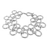 The Mexican Collection Wide Sterling Silver Circle Link Bracelet