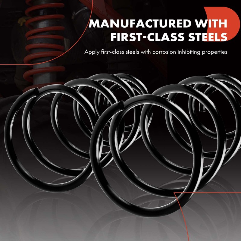 A-Premium 2Pcs Rear Suspension Coil Spring Set Compatible with Honda