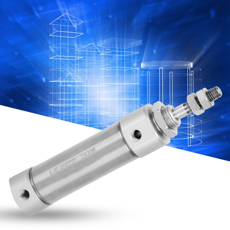 Pneumatic Air Cylinder Mini Double Acting Single Rod Stroke Stainless