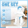Adjustable Shower Stand with Sit Stool for Infant & Toddler