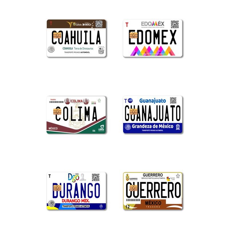 Card Skin - Mexico Placas (Mexican License Plate) Card Stickers