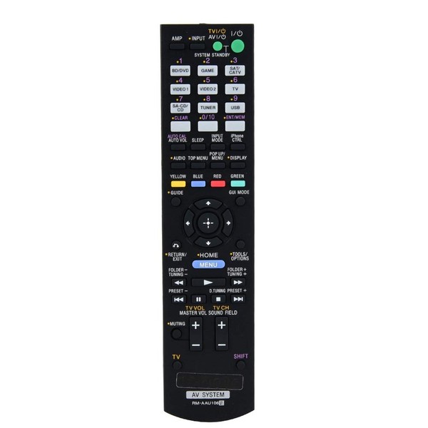 TV Remote Control RM-AAU106 RM-AAU107 RM-AAU116 etc AV Receiver System