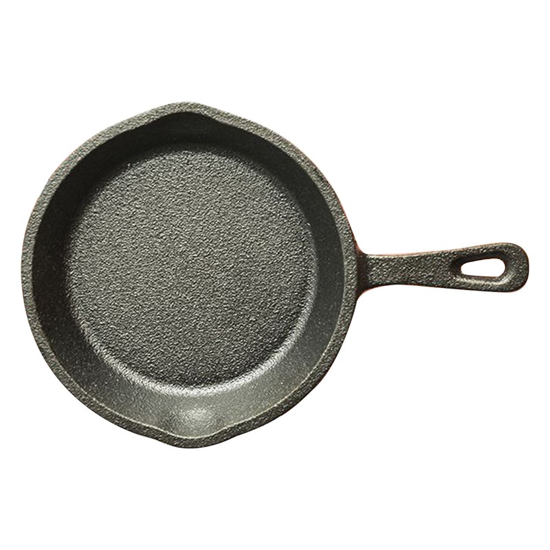 Small Frying Pan Cast Iron Handle Desing Nonstick Mini Sizzling
