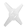 2PCS Mower Blades 4 Teeth Head Blades 7.9in Stainless Steel