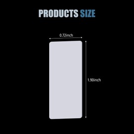 30 Pack Adhesive Tape, 0.71x1.89 inch Clear Reusable Double Sided Mounting Tape, Heavy Duty Two-Sided Tape for Wall, Office Supplies (Rectangle, 30)