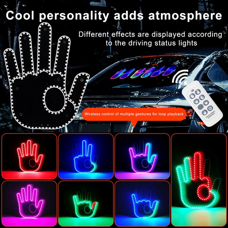 Goodream RGB LED Glow Hand Gesture Light for Car Truck