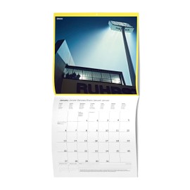 11FREUNDE - Let There Be Light! 2025, Football Stadium Calendar in Format 30 x 30 cm (30 x 60 cm Open), Sports & Events, Stadium Experience