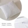 White Quilted Euro Shams Set of 2 Cotton Floral Large