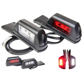 Web Truck 2 x LED Umrissleuchte Begrenzungsleuchte Hängend Positionsleuchte 12-24V, 2 Farben: weiß, rot, für LKW PKW Anhänger, Trailer, Wohnwagen usw.