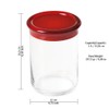 1 Liter Unbreakable Plastic jar, Height 15.5 cm, Trendy line