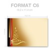 Paper Media Pack of 25 Christmas Letter Envelopes DIN C6